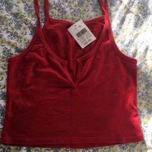 Red cami, super cute brand new !!!